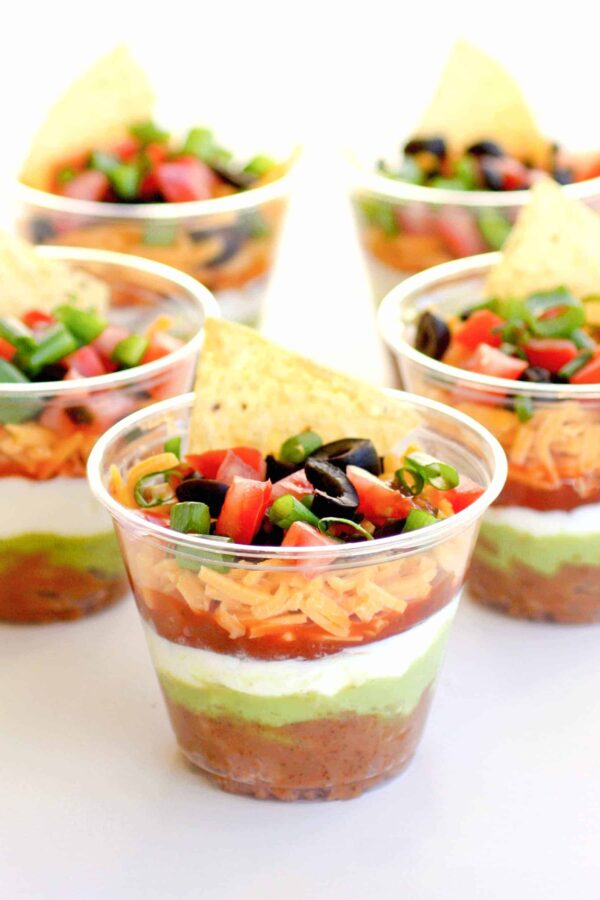 7 Layer Dip Cups