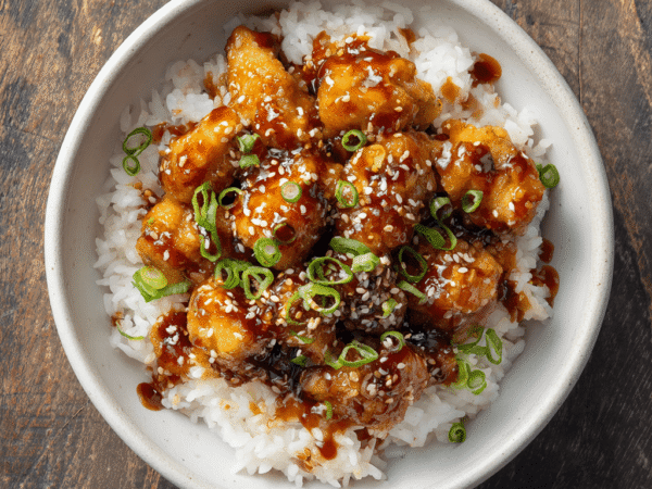 Swicy Honey Sriracha Chicken Bowl