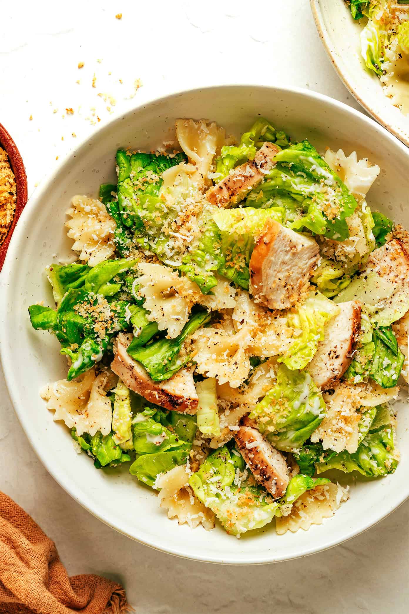 Chicken Caesar Pasta Salad summer salad recipe