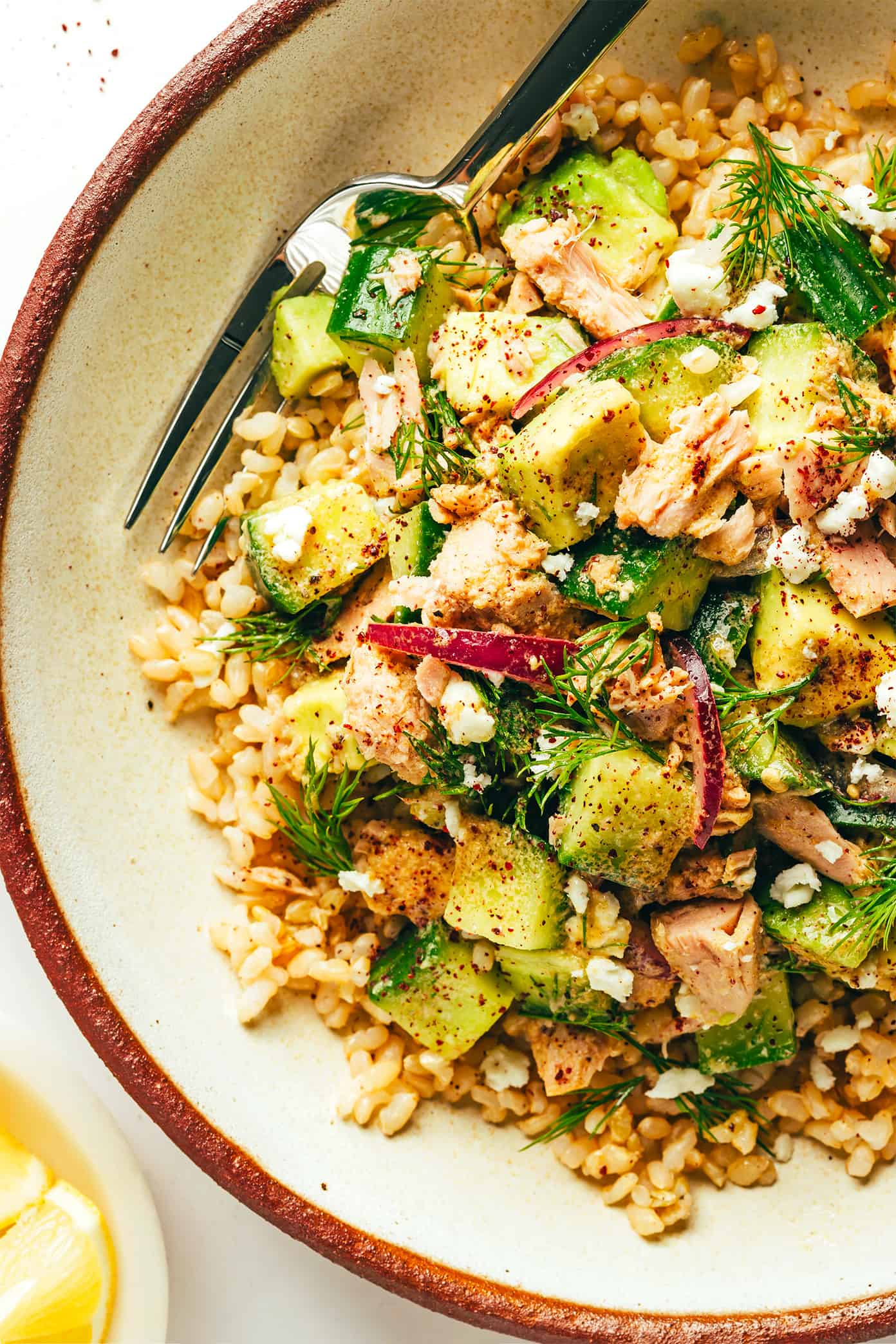 Tuna Avocado Rice Bowls lazy summer dinner idea