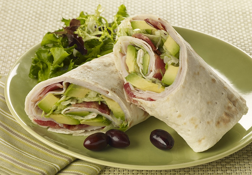 Turkey Avocado Wraps lazy summer dinner idea