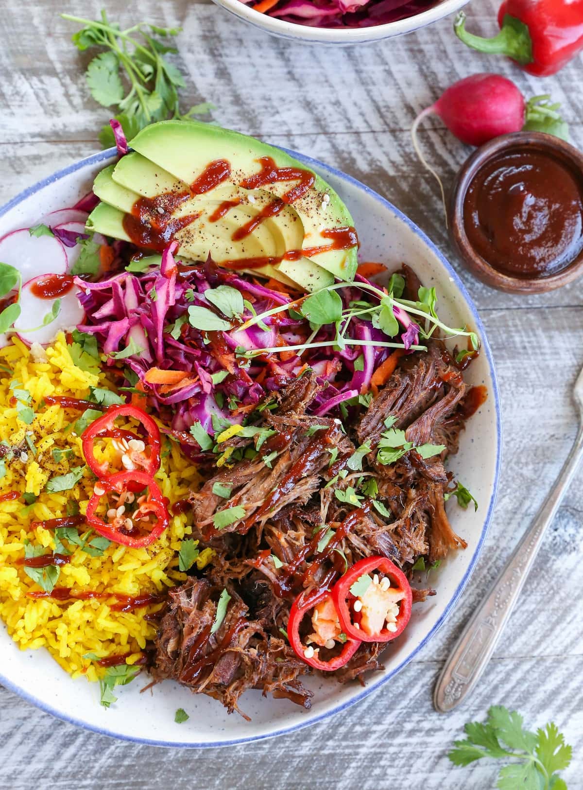 Crockpot Beef Barbacoa Bowls summer crockpot recipe
