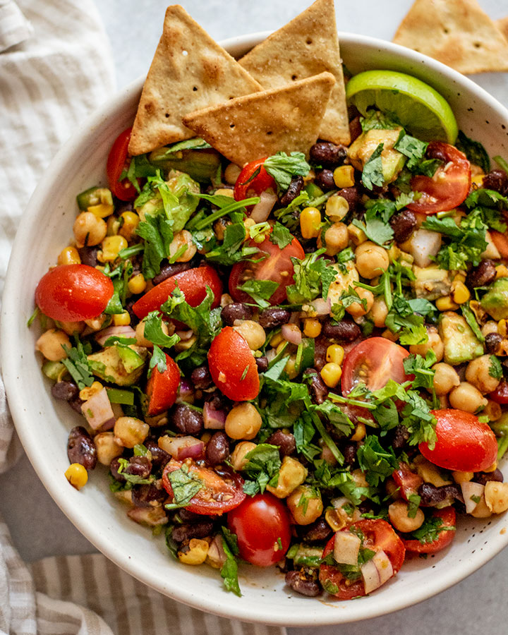 Southwest Black Bean Salad summer salad recipe